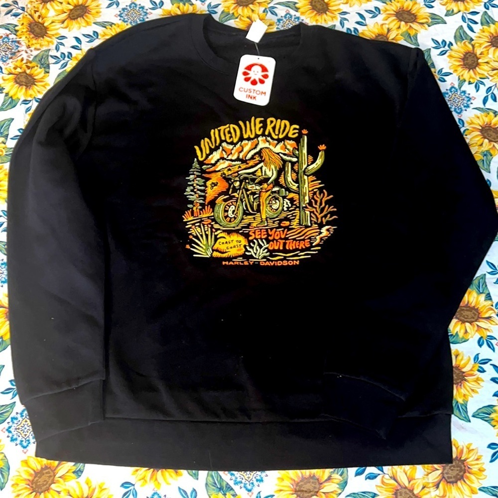 Custom ink Harley-Davidson sweatshirt Size Large